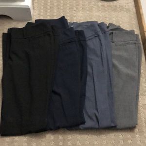 The Limited Drew Fit Pants Size 0R - four pairs